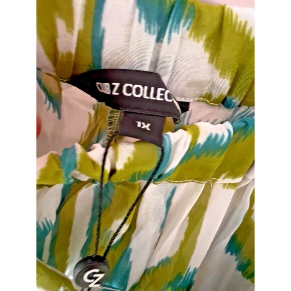 Club Z Collection Size XL Beach Pants Wide Leg Pull On Sheer Cover Up Swim Cover - Picture 7 of 9